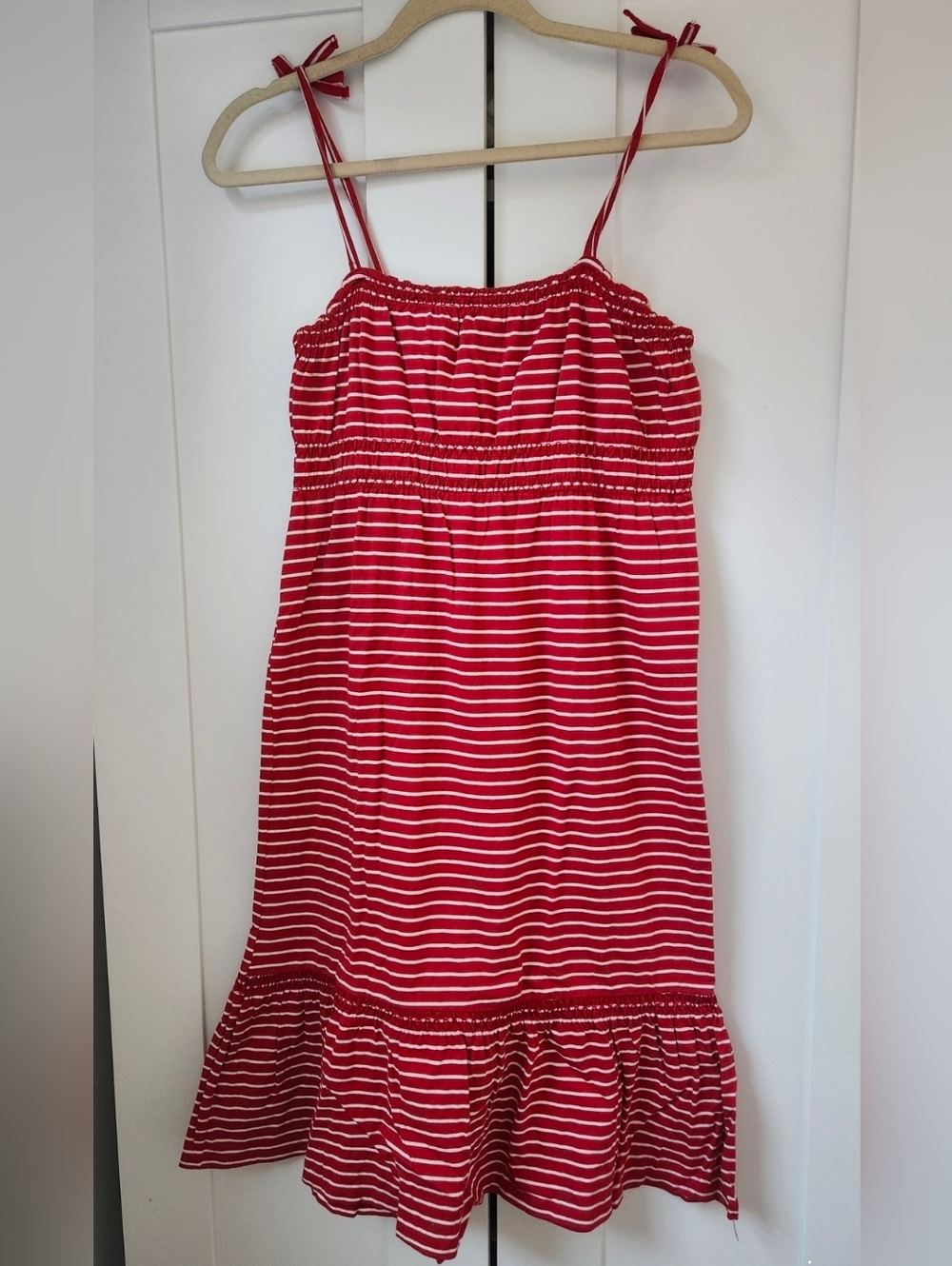 Vintage GAP Red and White Striped Nap Sundress